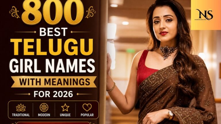 800 Popular Telugu Girl Names With Meanings 2026
